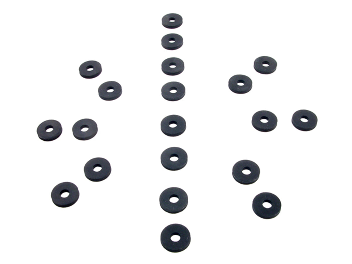 Flat Rubber Washers 7/32" I.D, 5/8" O.D, 1/8" thick, 20-Piece; UW 27