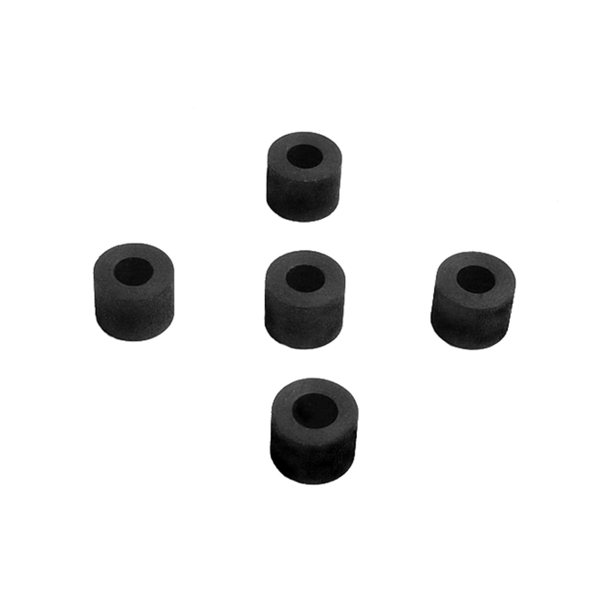 Flat Rubber Washers 1/4" I.D, 1/2 O.D, 3/8" thick, 5-Piece; UW 51