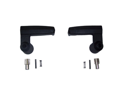 1980-1997 Ford Truck Van Ranger Bronco II black vent window handles & knobs, pr