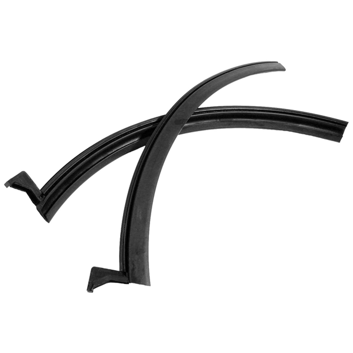 17-3/8" long Rear Roll-Up Quarter Window Seals For Jeep Commando 1966-67; VS 10