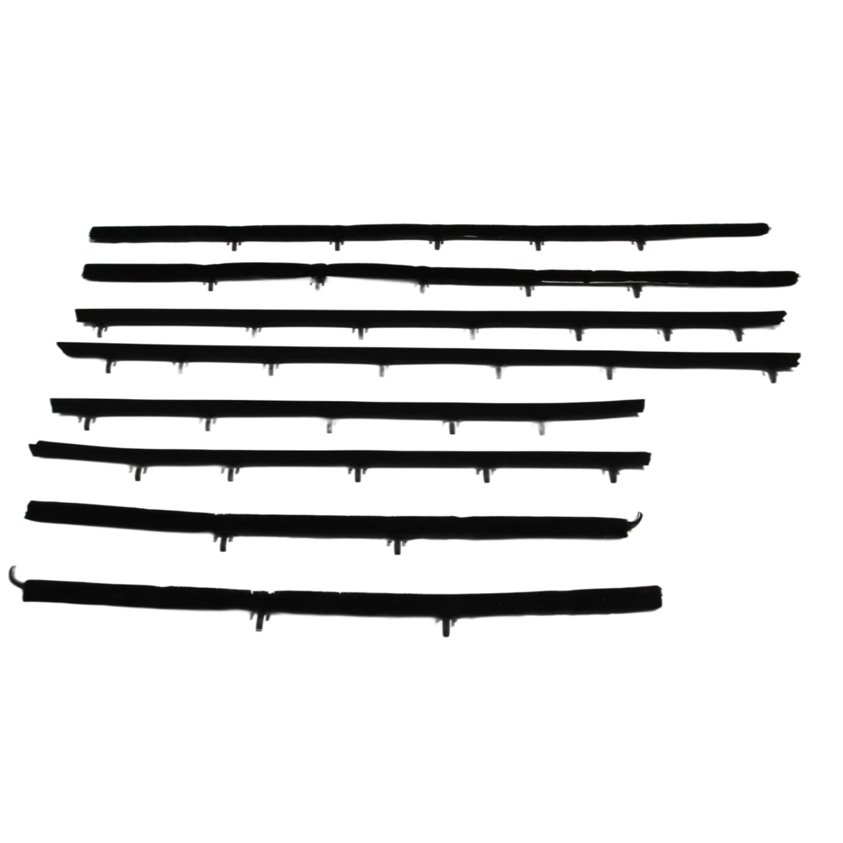 Window Sweeper kit. Fits 66-97 Skylark 2 Door Hardtop. 8 pc; WC 1700-14