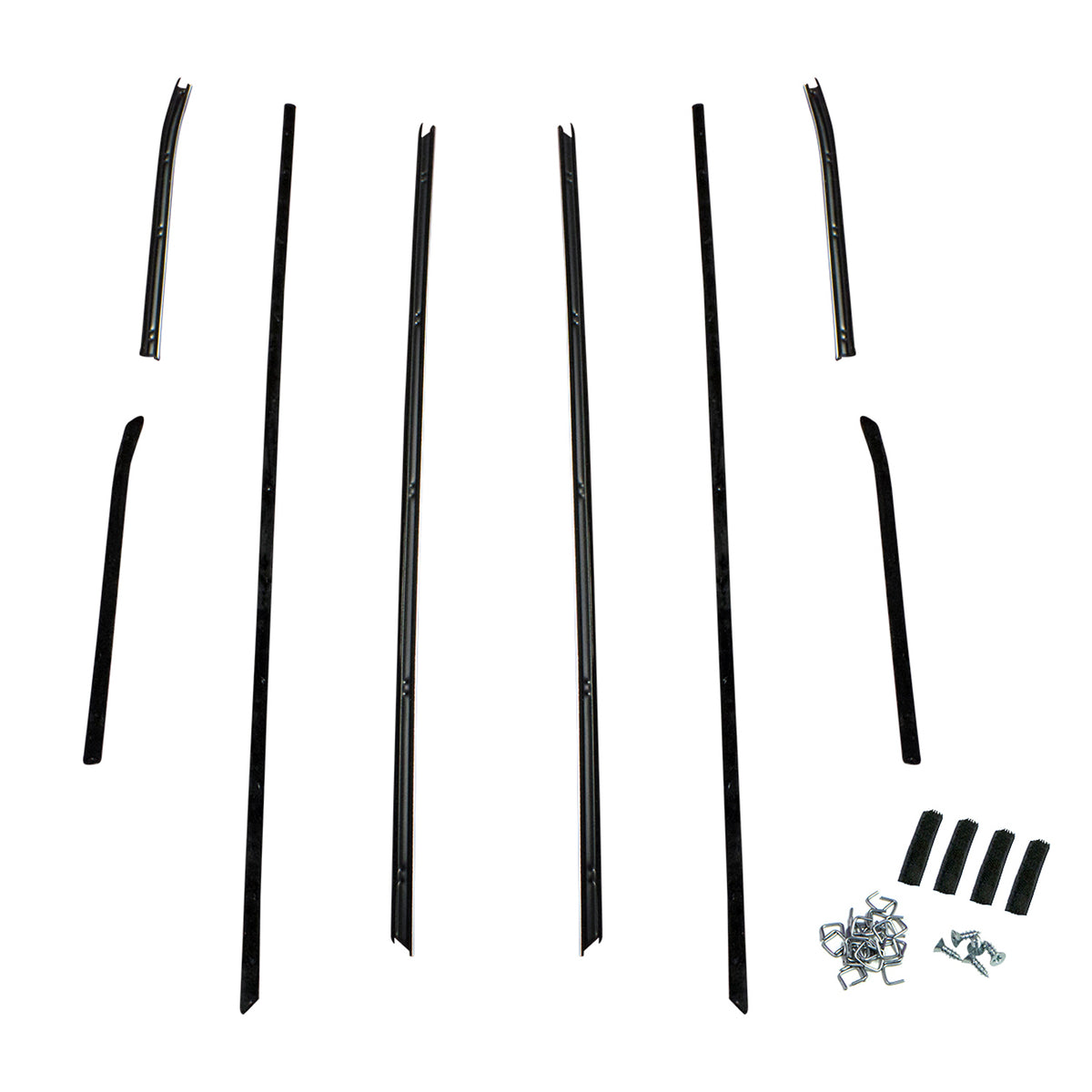 Window Sweeper Kit 8-Piece For Chevrolet Camaro 1968; WC 2008-14