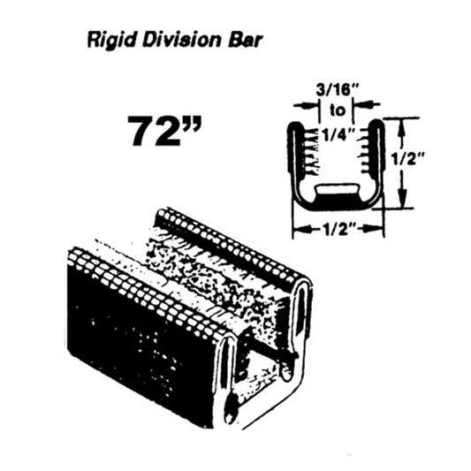 Upper&lower rigid division-bar channel For Chevrolet Truck 1948-1960; WC 25-72