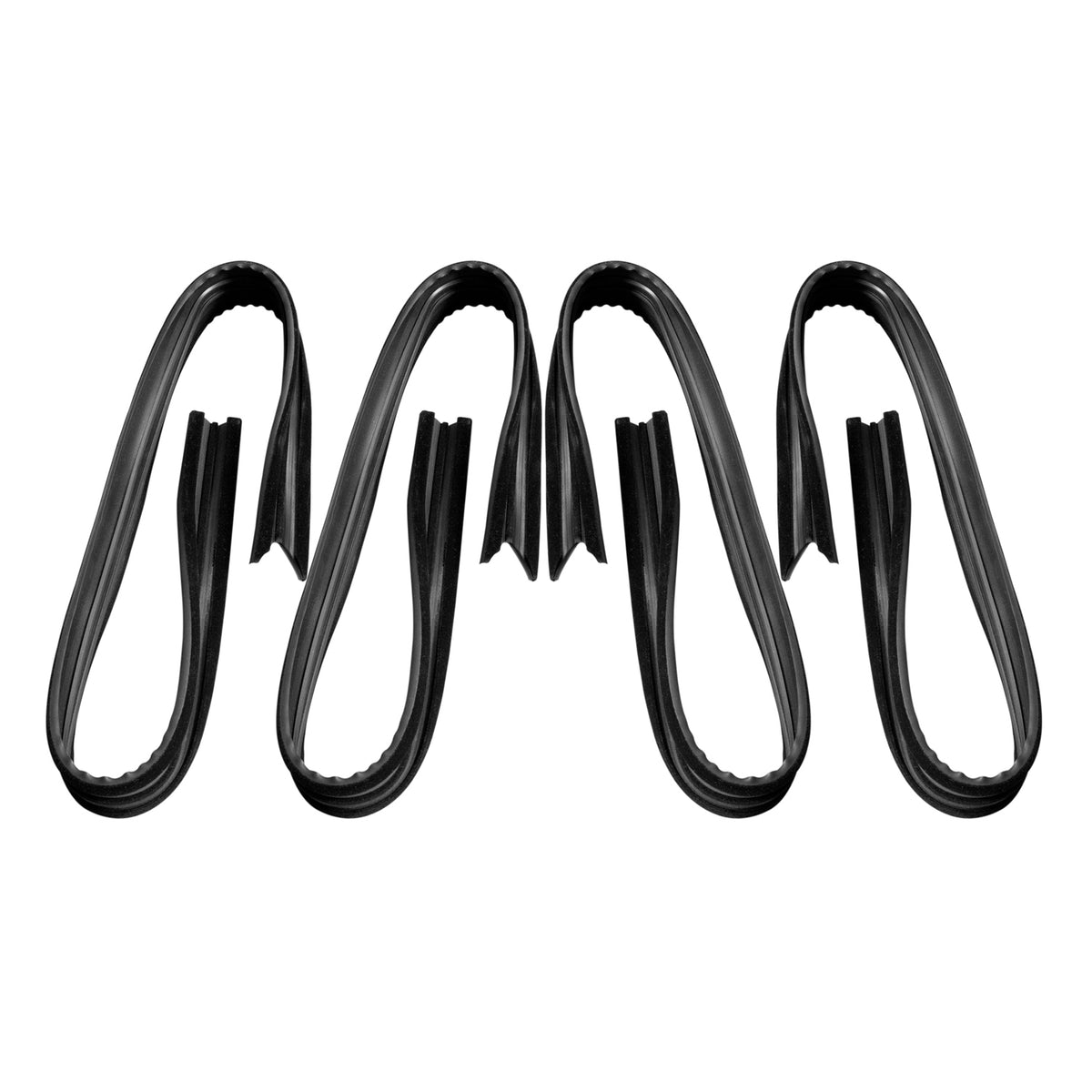 Glass Run Window Channels 4-piece For Dodge B100, B200 1975-1980; WC 4300-02