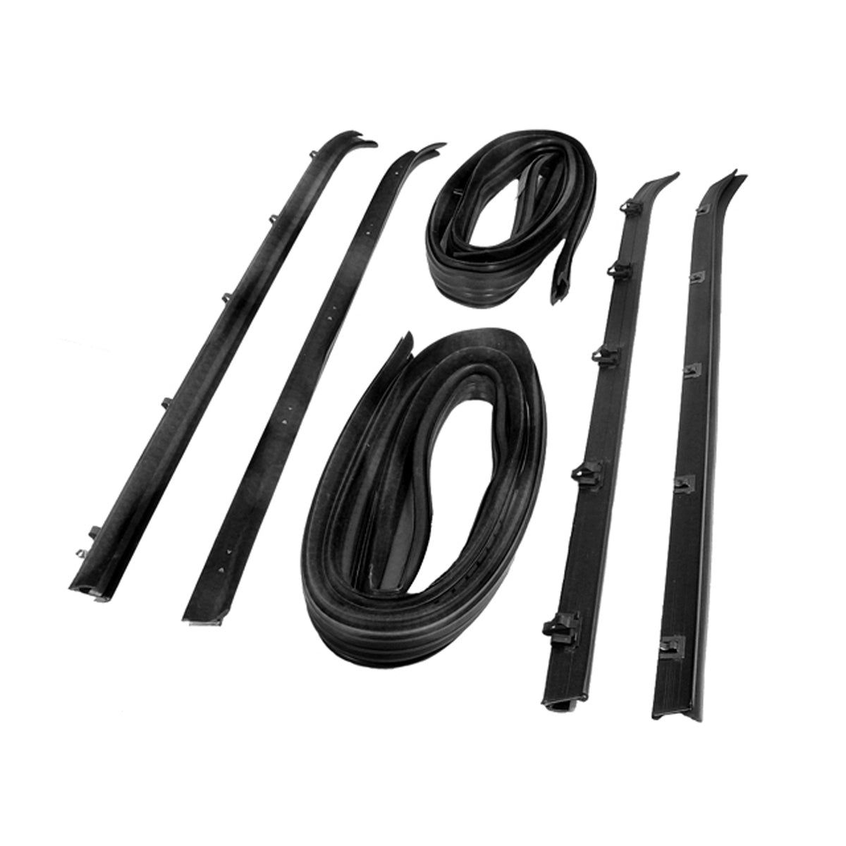 Window Channel & Sweeper Kit 6 Piece For Chevrolet Blazer 1973-1974; WC 5900-15
