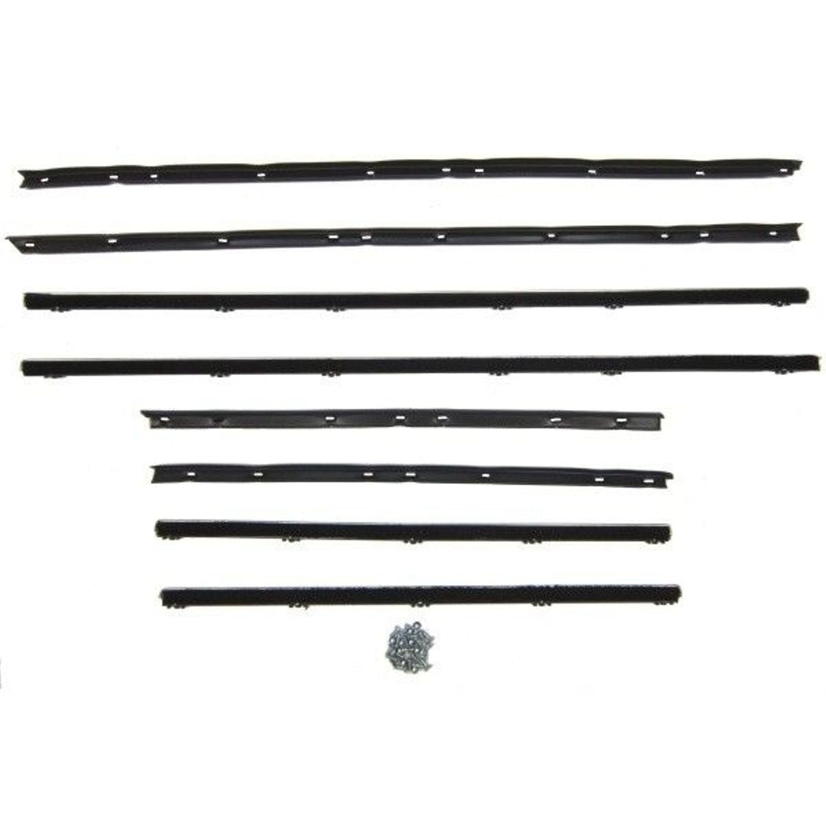 Window Sweeper Kit - 2 Door Sedan (8 Pc) For Oldsmobile Cutlass 1965; WC 7300-29