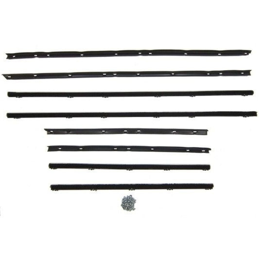Window Sweeper Kit - 2 Door Sedan (8 Pc) For Oldsmobile Cutlass 1965; WC 7300-29