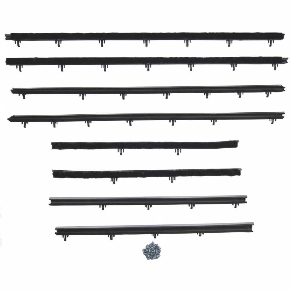 Window Sweeper Kit Fits 1966-67 Tempest 2 Door Sedan. 8 Piece; WC 8100-30