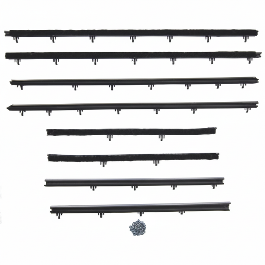 Window Sweeper Kit Fits 1966-67 Tempest 2 Door Sedan. 8 Piece; WC 8100-30