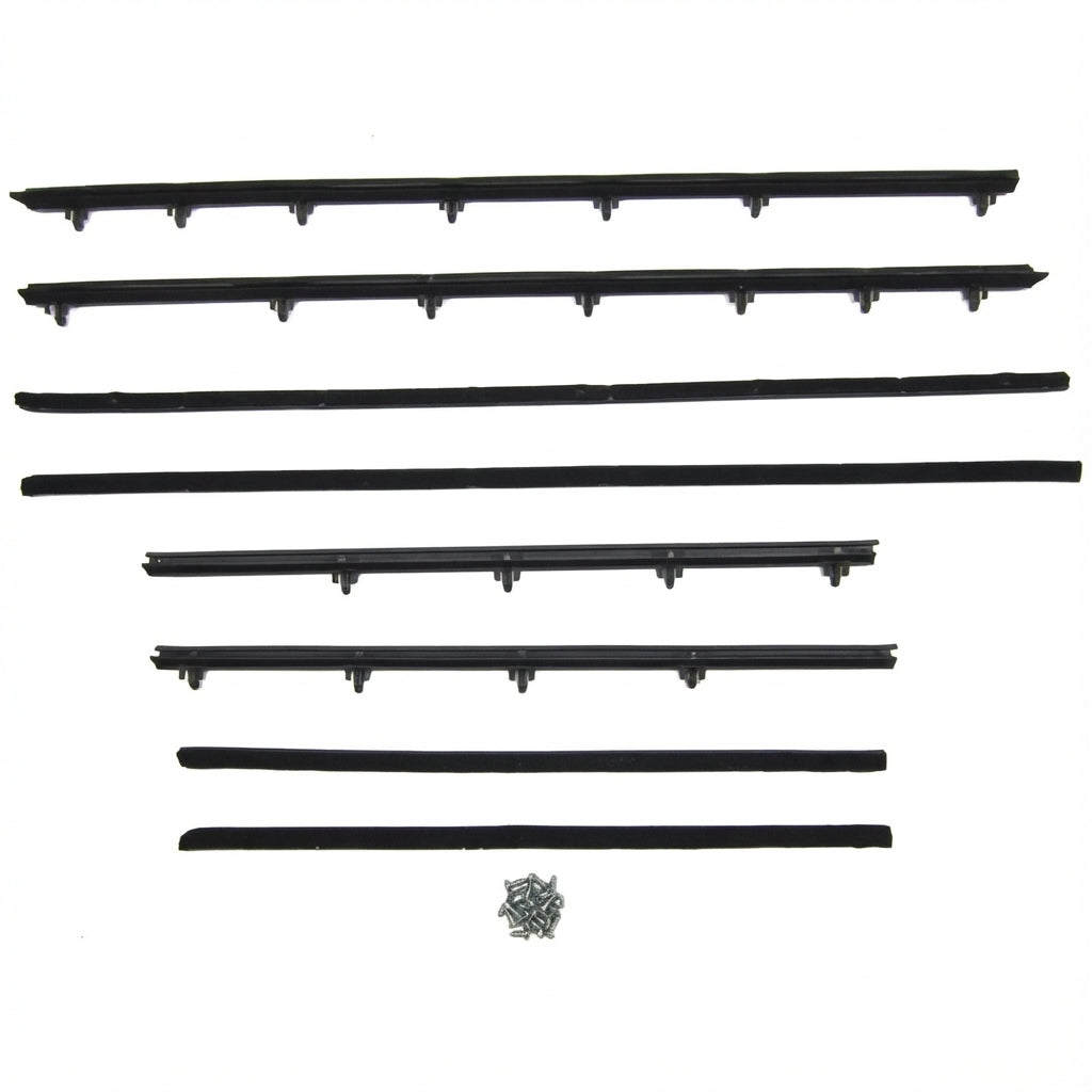 Window Sweeper Kit Fits 1966-67 GTO/Lemans 2 Door Sedan. 8 Piece; WC 8100-43