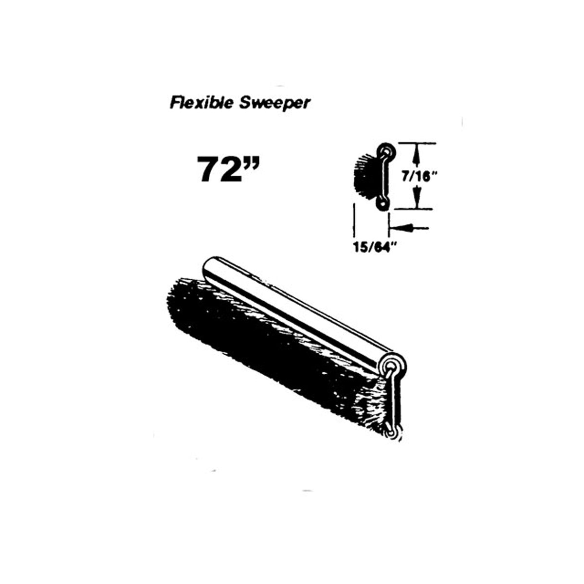 Flexible sweeper For Buick Electra 1959-1960, Invicta 1959-1960; WC 8-72