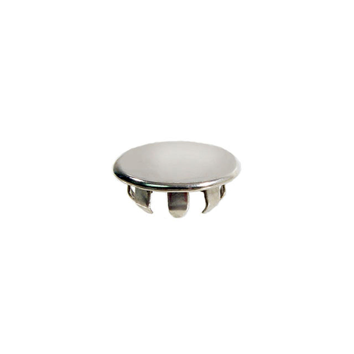 Chrome Plug Button 1/2" Hole Sz, .037"-.062" Max Working Thickness; WF 1000-D