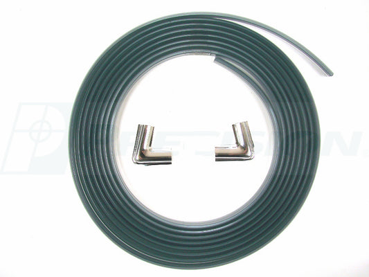 1973-1987 Chevrolet & GMC truck rear window chrome lock strip w/chrome corner pieces