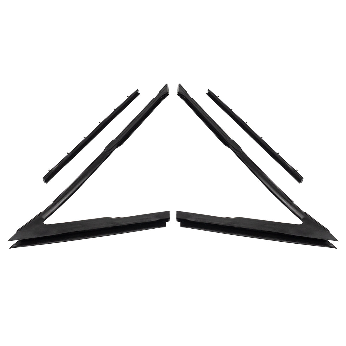 Vent window rear division channel seals For Buick LeSabre 1963-1964; WR 2002-F