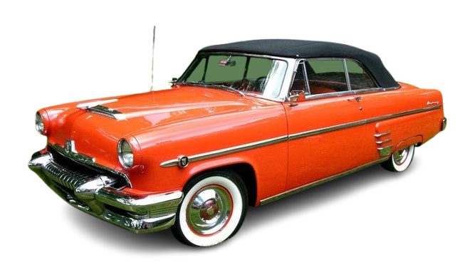 1952-54 MERCURY MONTEREY Convertible Vinyl Top, Vinyl Window & Pads