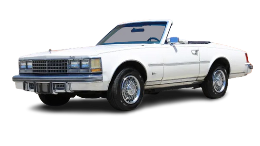 1980-81 COUPE DEVILLE (CABRIOLET) (HESS & EISENHARDT CONVERSION) Convertible Vinyl Top, Vinyl Window & Pads