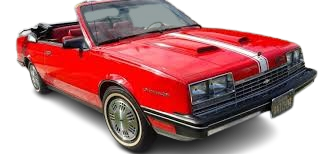 1984-86 CELEBRITY (HESS & EISENHARDT CONVERSION) Convertible Vinyl Top, Vinyl Window & Pads