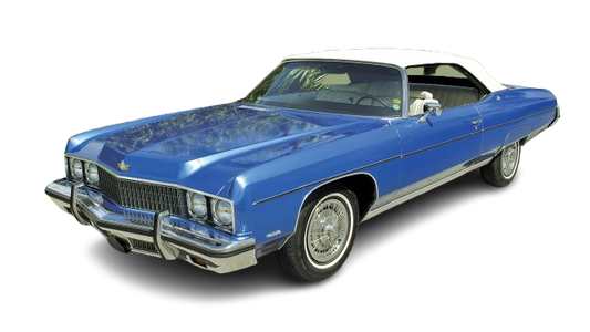 1971-75 CAPRICE, CLASSIC & IMPALA (SCISSOR FRAME) Convertible Vinyl Top, Vinyl Window & Pads