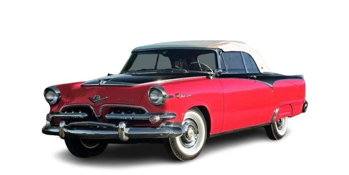 1955-56 CUSTOM ROYALE & CORONET LANCER Convertible Vinyl Top, Vinyl Window & Pads