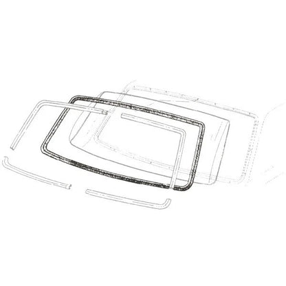1966-1967 Ford Fairlane & Mercury Comet 2 door hardtop rear window seal, gasket