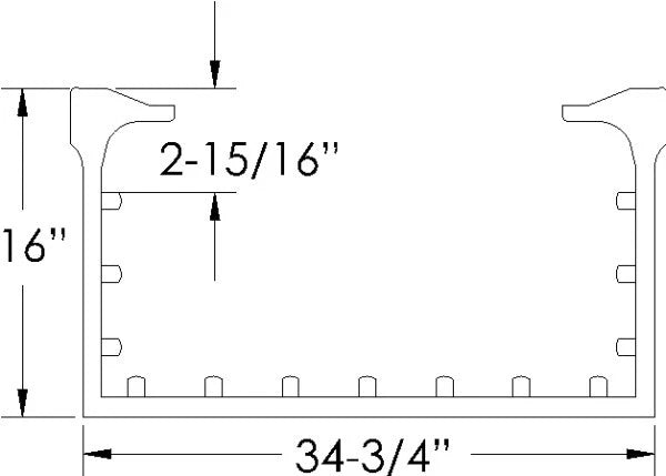 1987-1995 Jeep Wrangler YJ new rubber lower tailgate weatherstrip seal, 66-7/8"