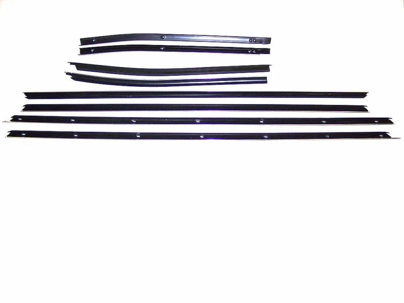 1967-1968 Chevrolet Impala convertible window sweeps, belt line molding