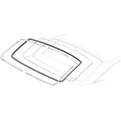 1963-65 FALCON & COMET 2DR HT REAR WINDOW GASKET