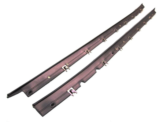 1984-1996 Chevrolet Corvette outer belt line molding, window sweep seals, pair