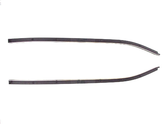 1969-1982 Chevrolet Corvette coupe outer belt line molding, window sweep seals