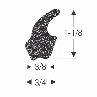 1962-1970 Ford & Mercury new trunk lid weatherstrip seal, fits many models