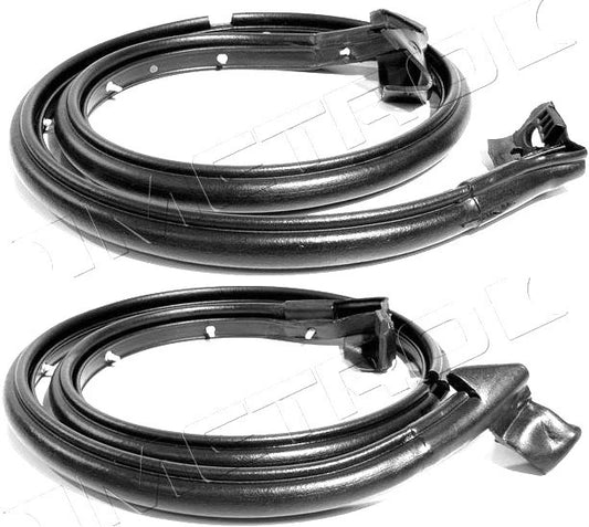 1997-2006 Jeep Wrangler TJ new molded door weatherstrip seals for 1/2 doors, pr