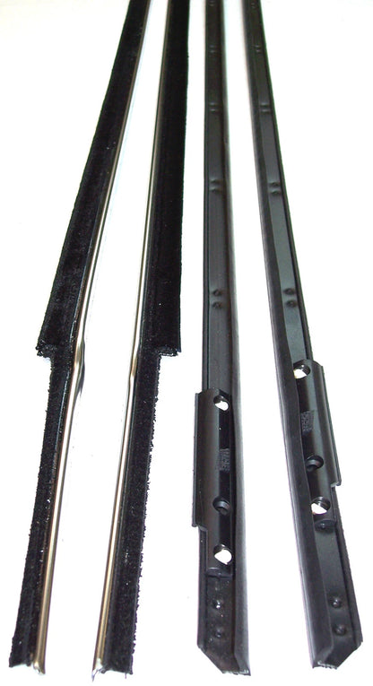 1961 Cadillac Series 62 & Eldorado 2 door hardtop window sweep seals, belt line