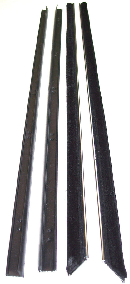 1961 Cadillac Series 62 & Eldorado 2 door hardtop window sweep seals, belt line